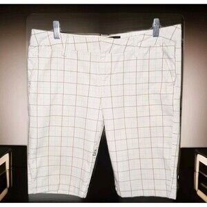 Fox Girls Bermuda Striped White Shorts Size 11